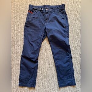L.L.Bean Traverse Crag Pants Men’s 34x29 Blue Stretch Trail/Hiking Pant